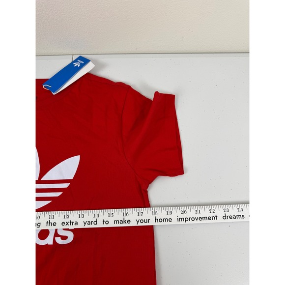 NWT Adidas Originals Kids Youth Red Trefoil Logo T Shirt Large 13/14 IY7243 - Picture 5 of 6